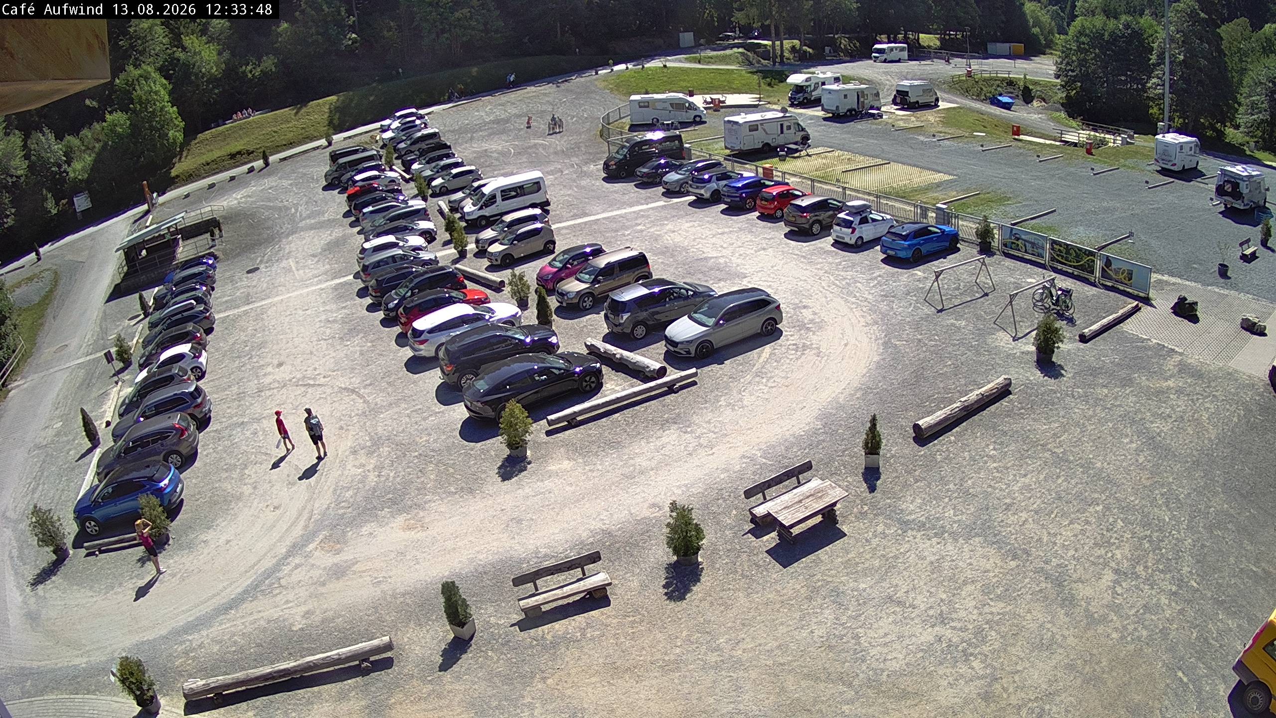 Archiv Foto Webcam Willingen: Mühlenkopfschanze Parkplatz