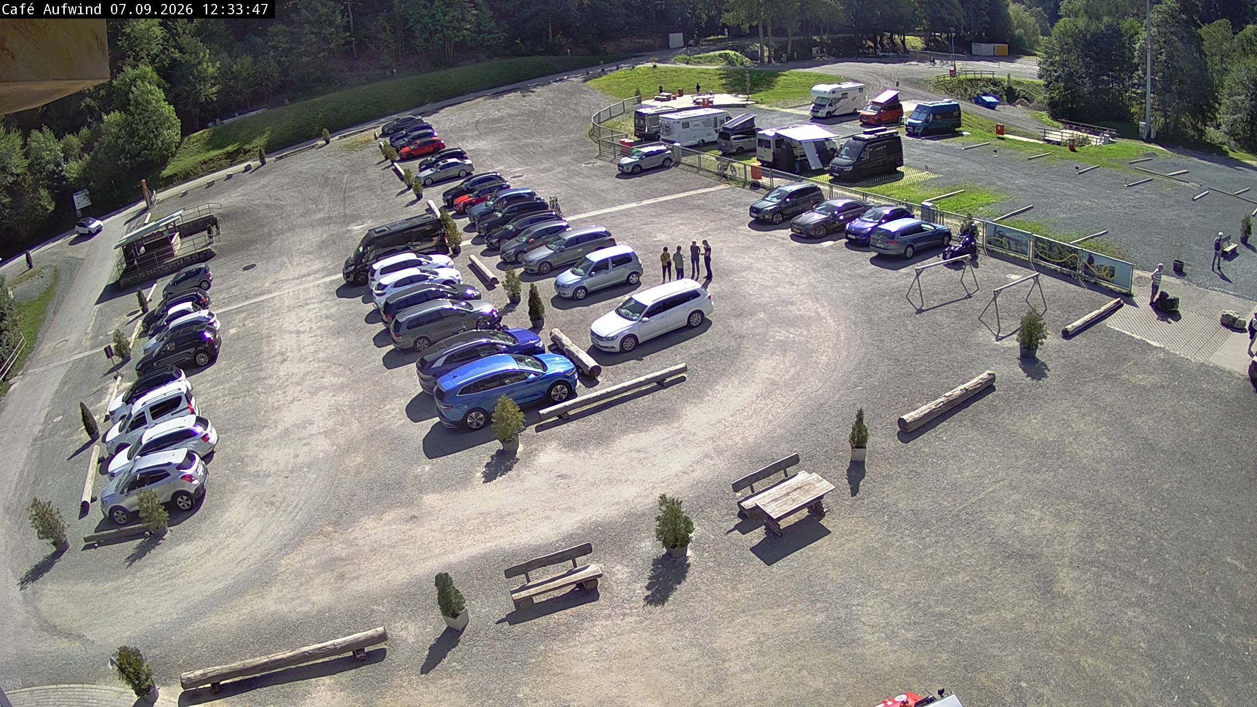 Archiv Foto Webcam Willingen: Mühlenkopfschanze Parkplatz