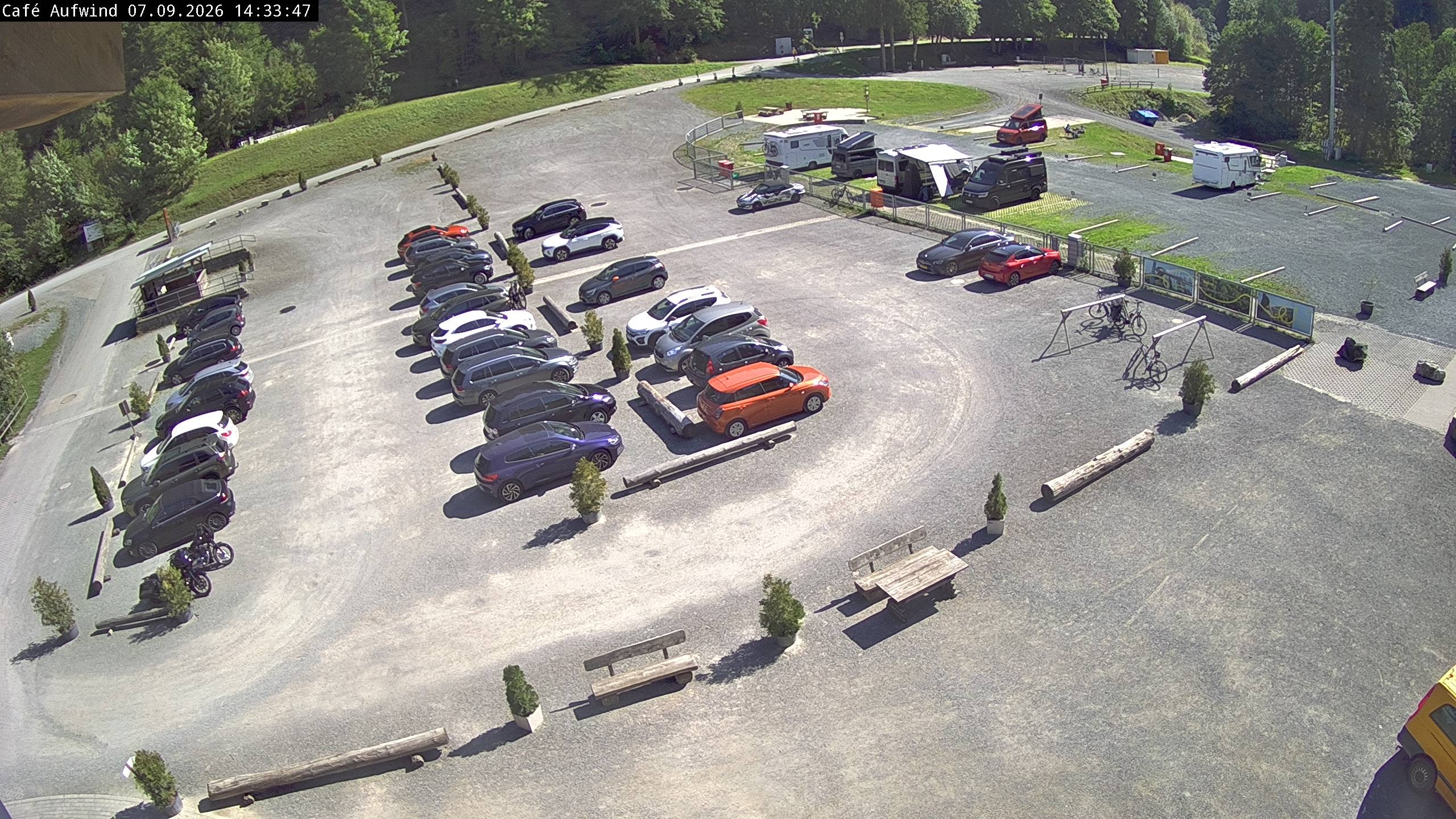 Archiv Foto Webcam Willingen: Mühlenkopfschanze Parkplatz
