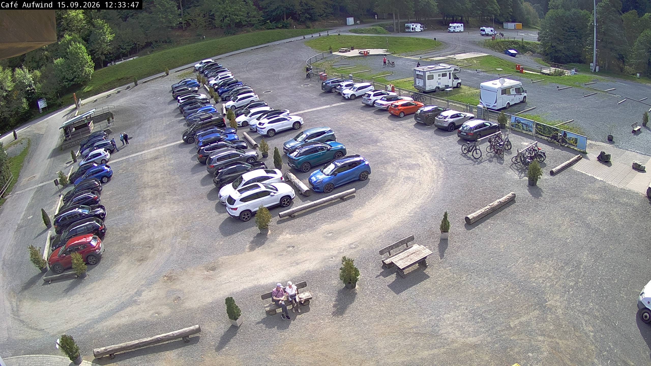 Archiv Foto Webcam Willingen: Mühlenkopfschanze Parkplatz
