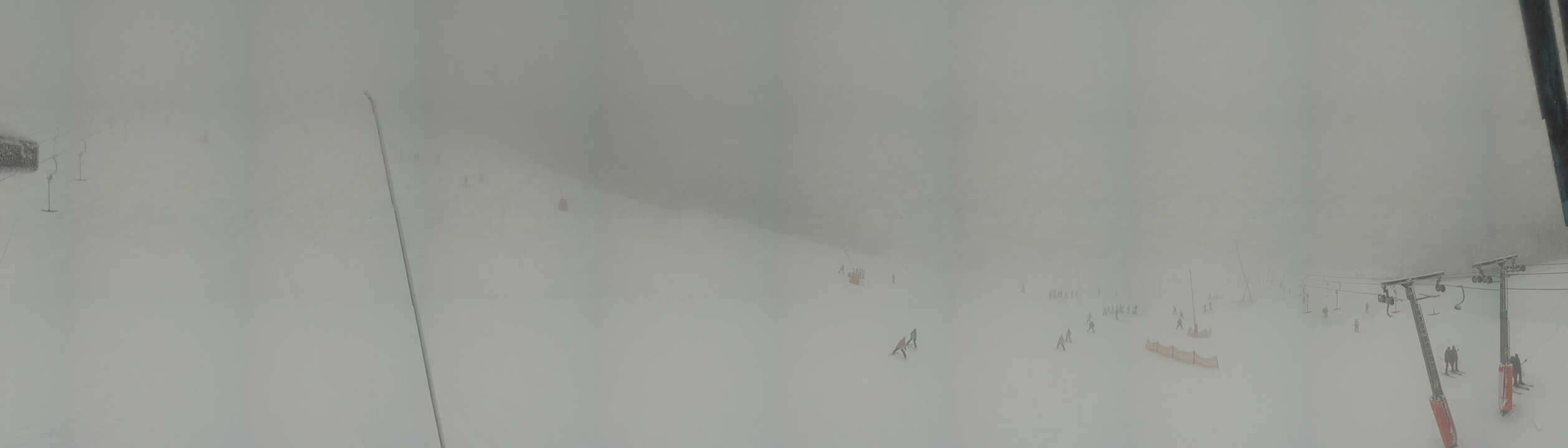 Archiv Foto Webcam Oberwiesenthal - Blick auf Skihang und Ort