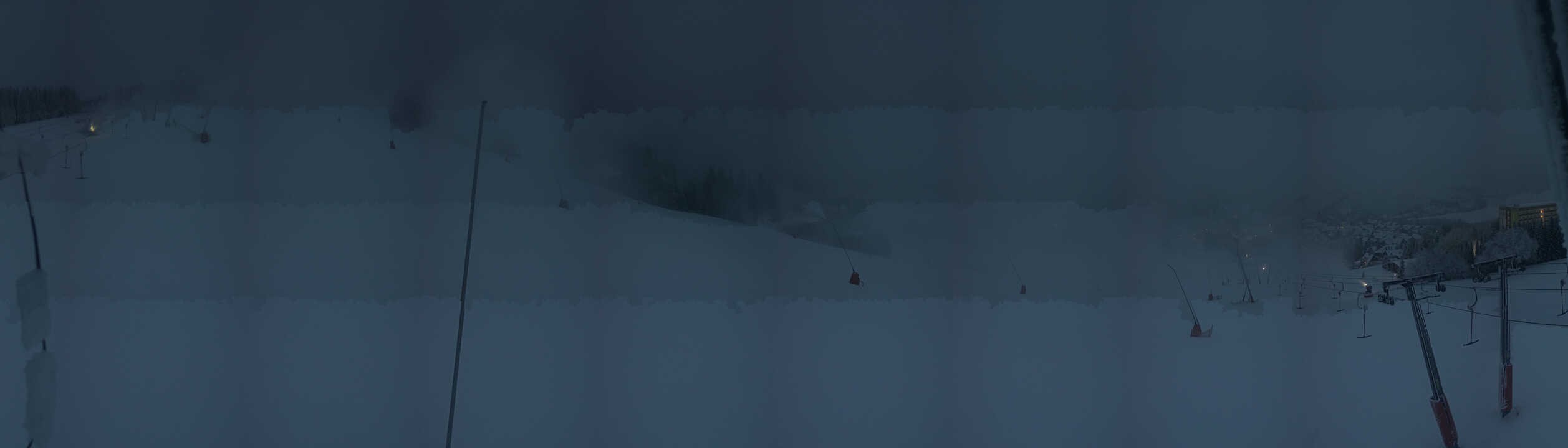 Archiv Foto Webcam Oberwiesenthal - Blick auf Skihang und Ort