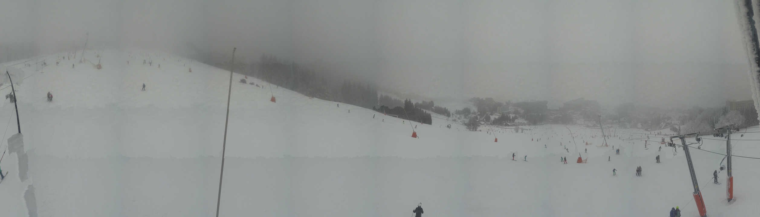 Archiv Foto Webcam Oberwiesenthal - Blick auf Skihang und Ort