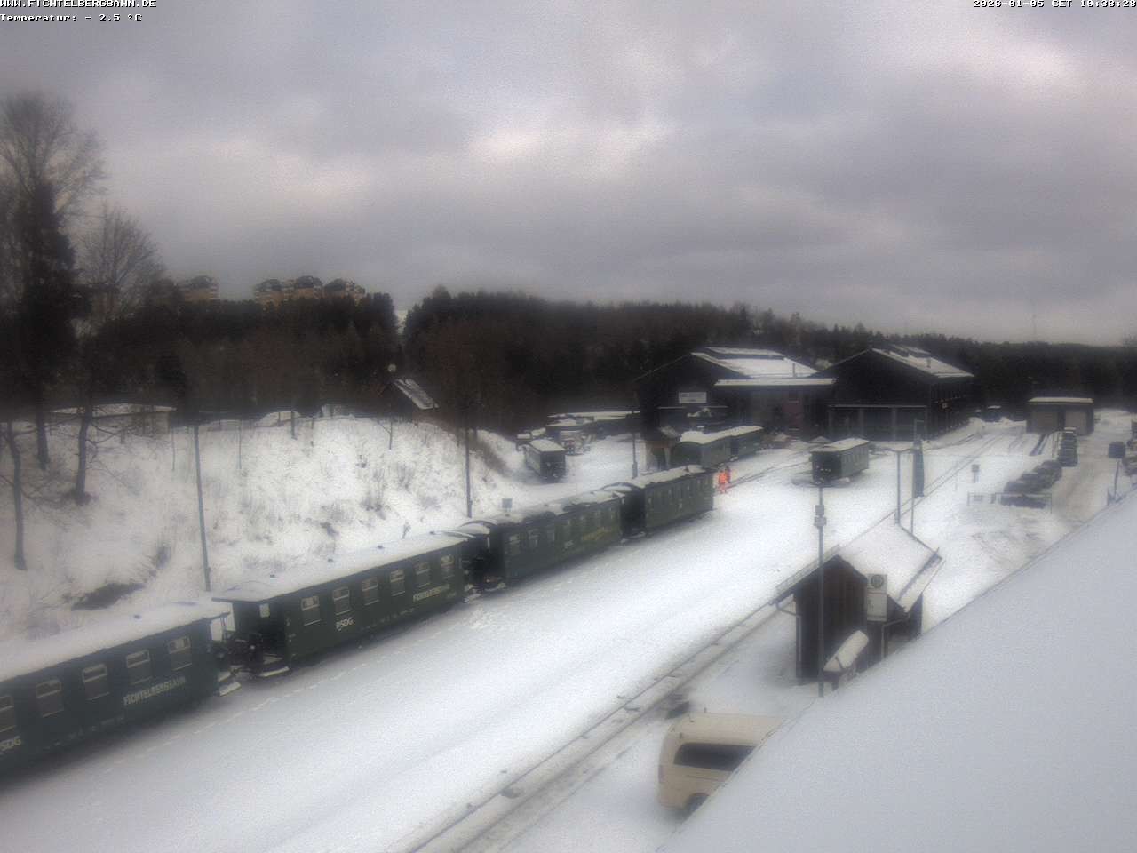 Archiv Foto Webcam Oberwiesenthal Bahnhof