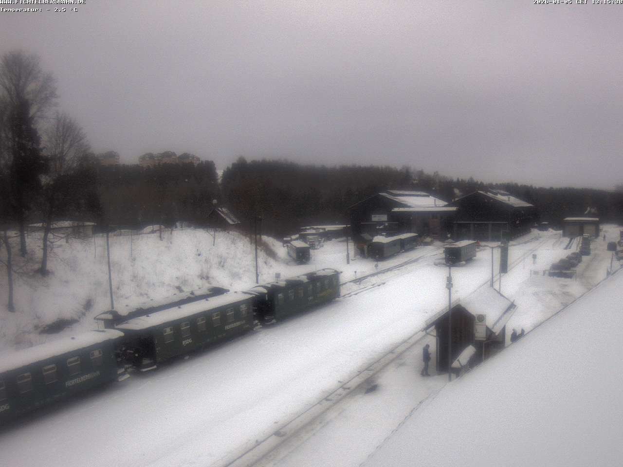 Archiv Foto Webcam Oberwiesenthal Bahnhof