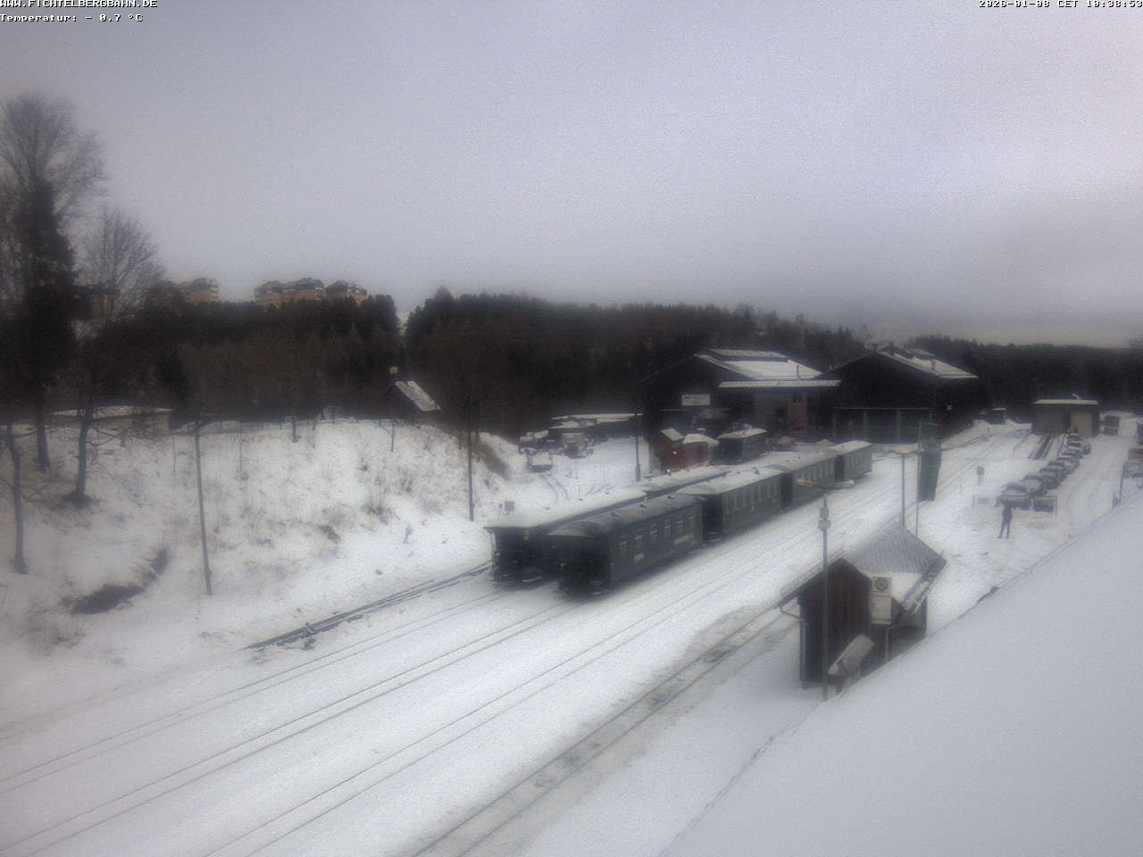 Archiv Foto Webcam Oberwiesenthal Bahnhof