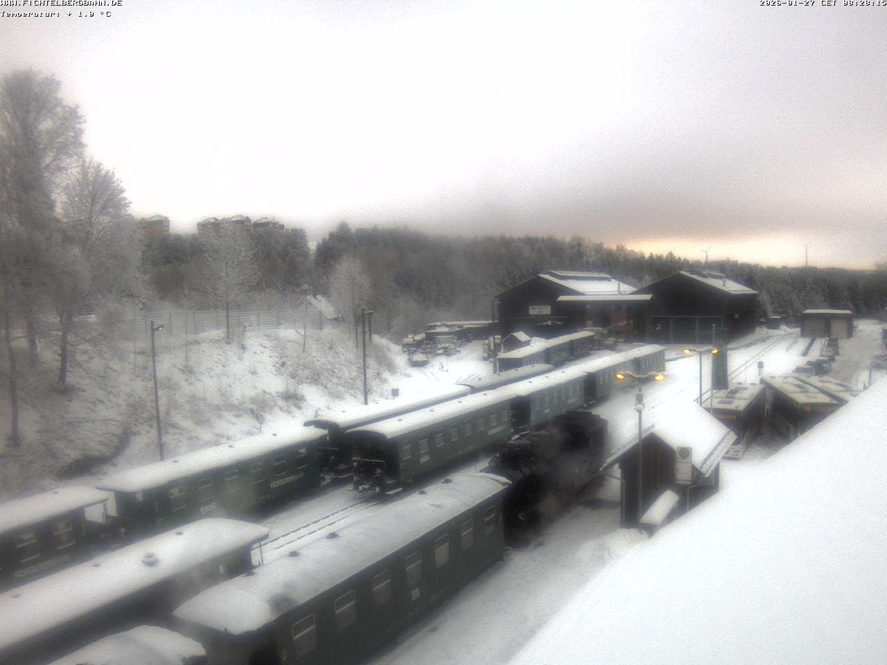 Archiv Foto Webcam Oberwiesenthal Bahnhof
