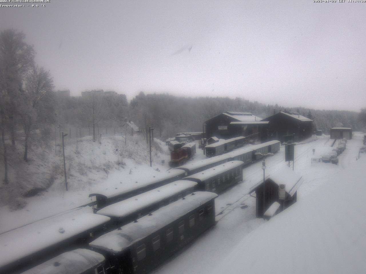 Archiv Foto Webcam Oberwiesenthal Bahnhof