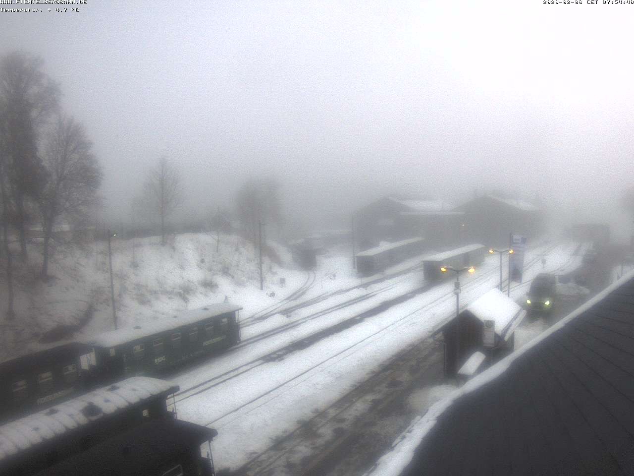 Archiv Foto Webcam Oberwiesenthal Bahnhof