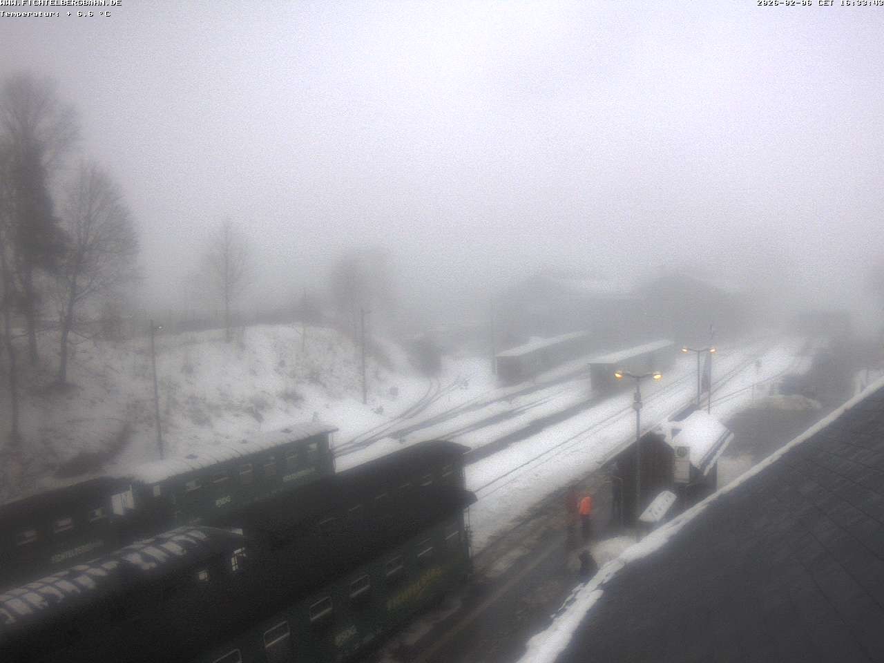 Archiv Foto Webcam Oberwiesenthal Bahnhof