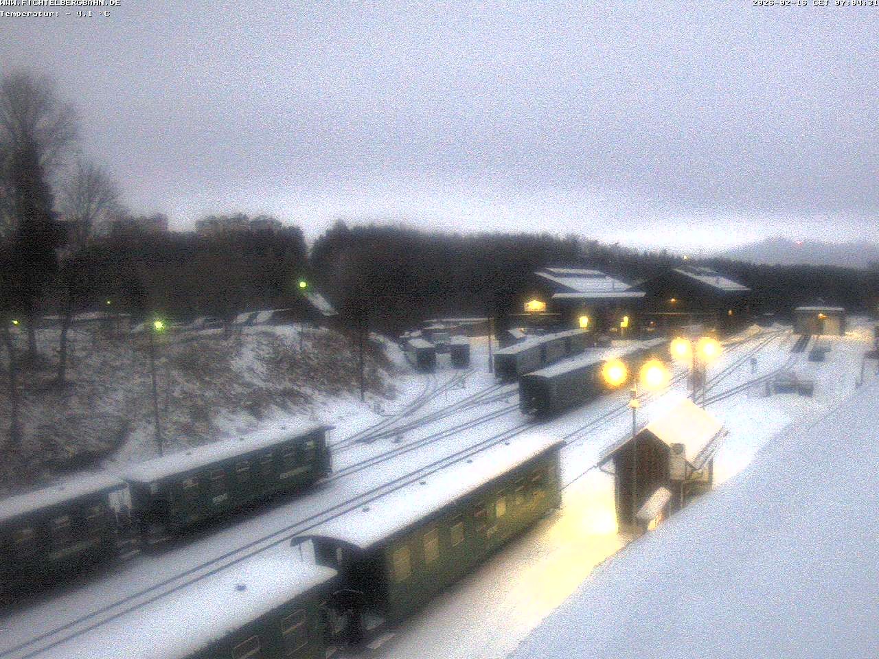 Archiv Foto Webcam Oberwiesenthal Bahnhof