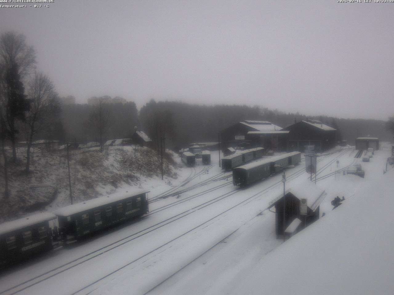 Archiv Foto Webcam Oberwiesenthal Bahnhof
