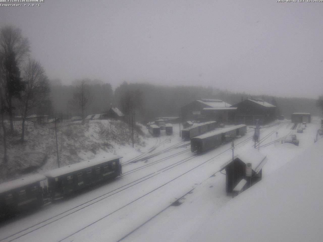 Archiv Foto Webcam Oberwiesenthal Bahnhof