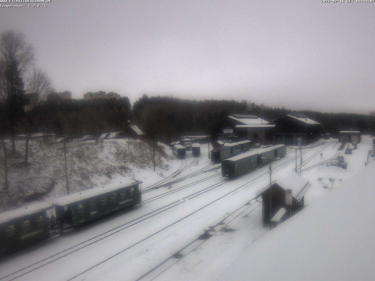Archiv Foto Webcam Oberwiesenthal Bahnhof
