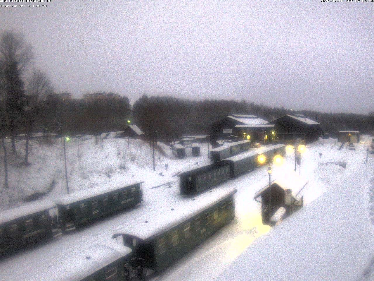 Archiv Foto Webcam Oberwiesenthal Bahnhof