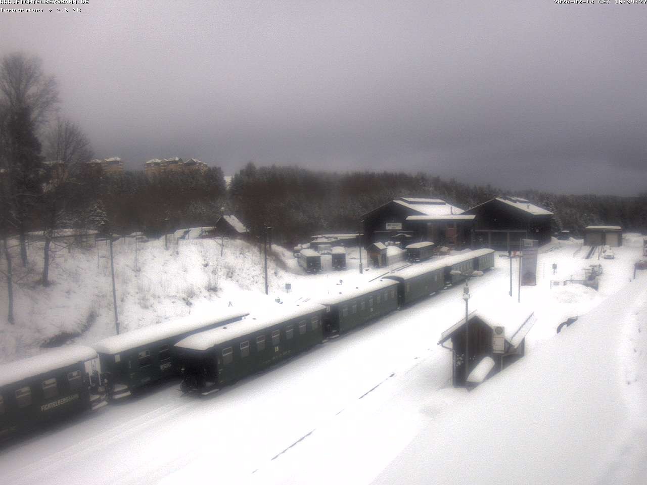 Archiv Foto Webcam Oberwiesenthal Bahnhof