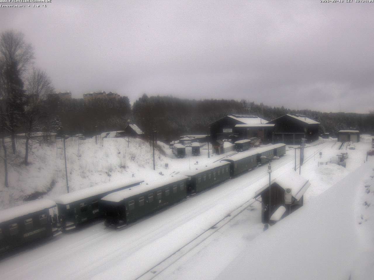Archiv Foto Webcam Oberwiesenthal Bahnhof
