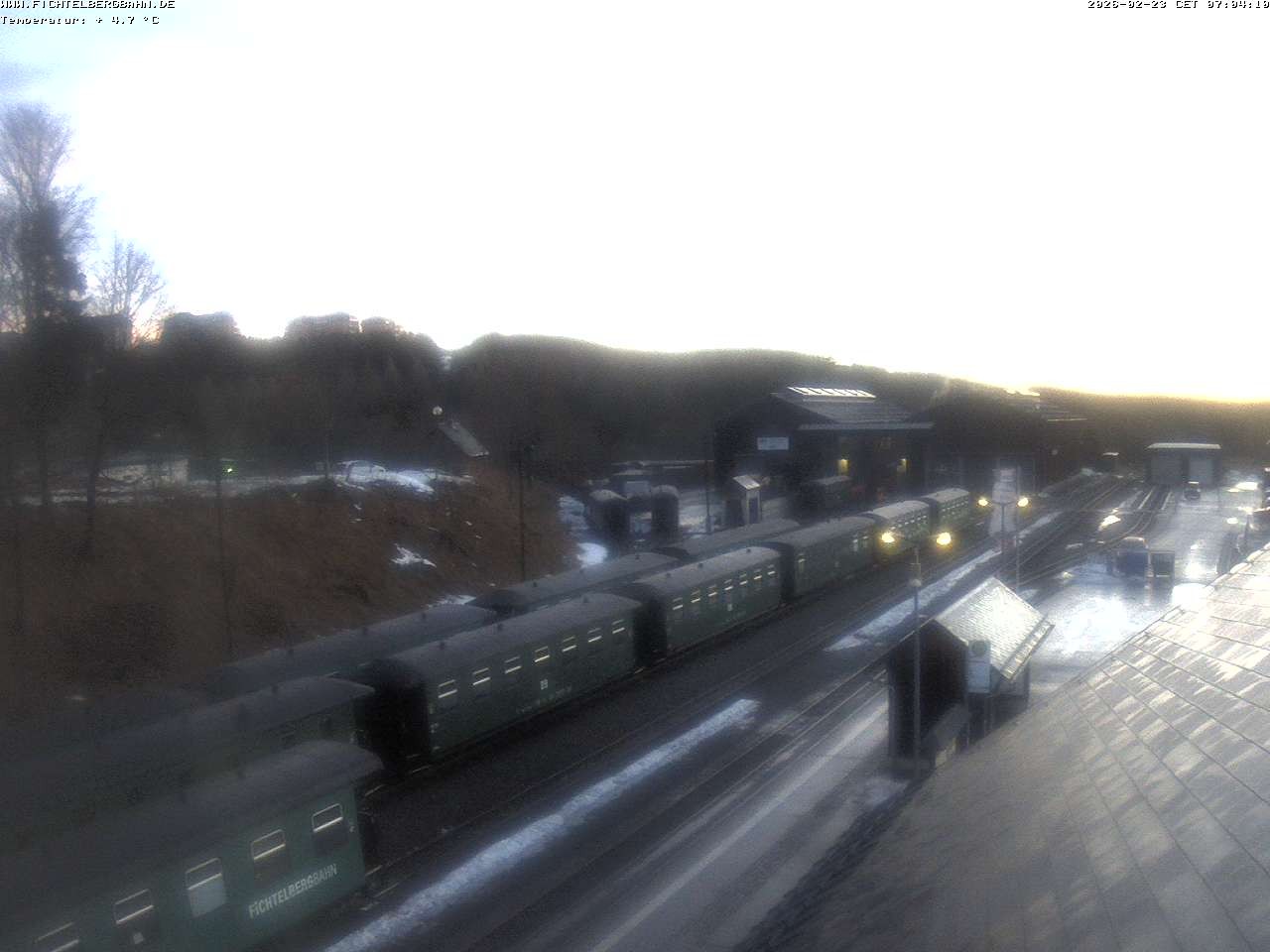 Archiv Foto Webcam Oberwiesenthal Bahnhof