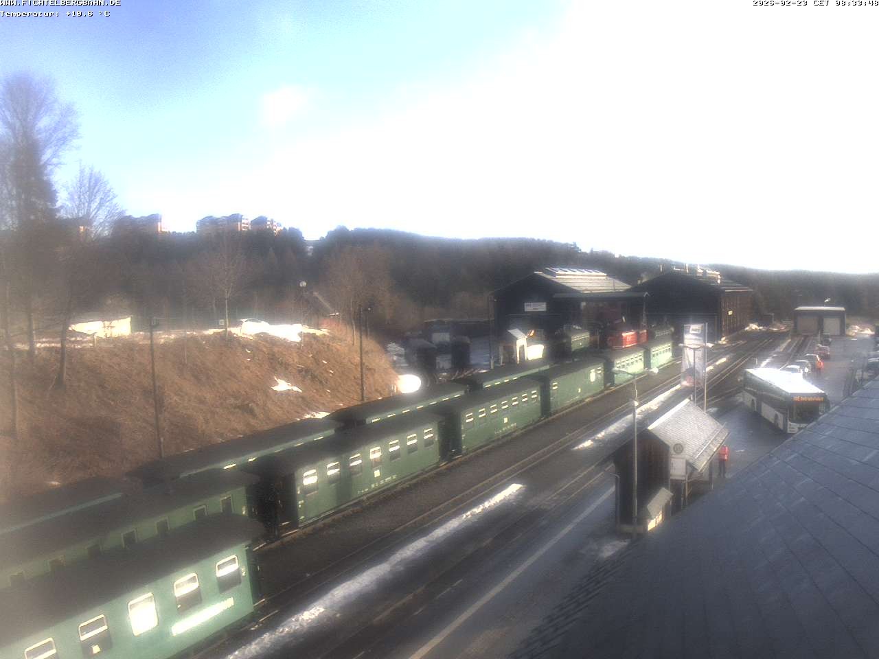 Archiv Foto Webcam Oberwiesenthal Bahnhof