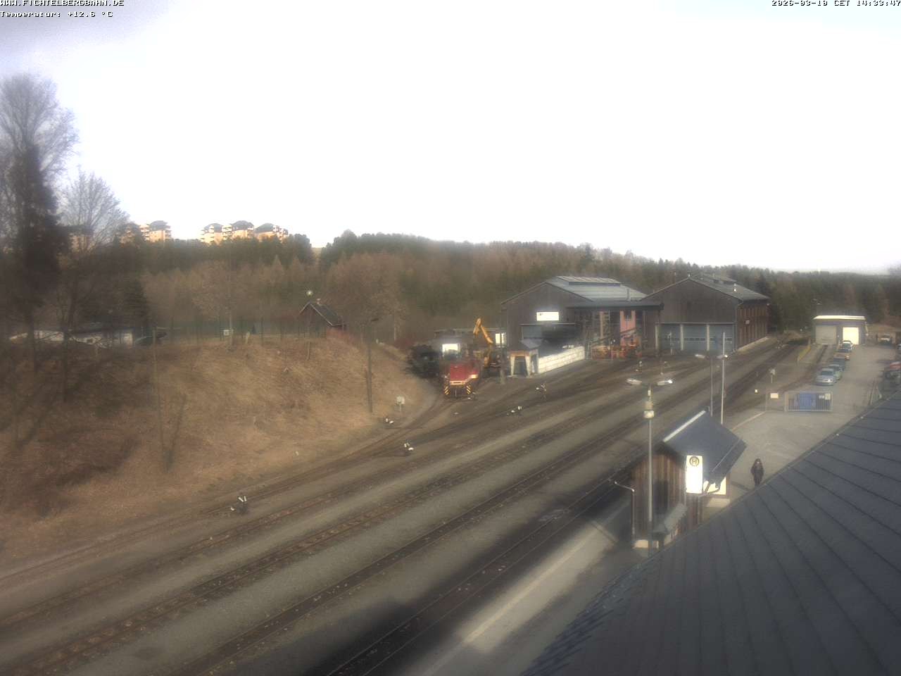 Archiv Foto Webcam Oberwiesenthal Bahnhof
