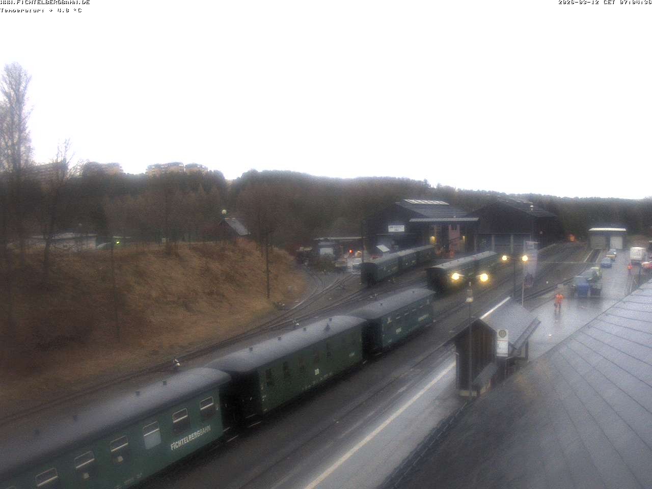 Archiv Foto Webcam Oberwiesenthal Bahnhof