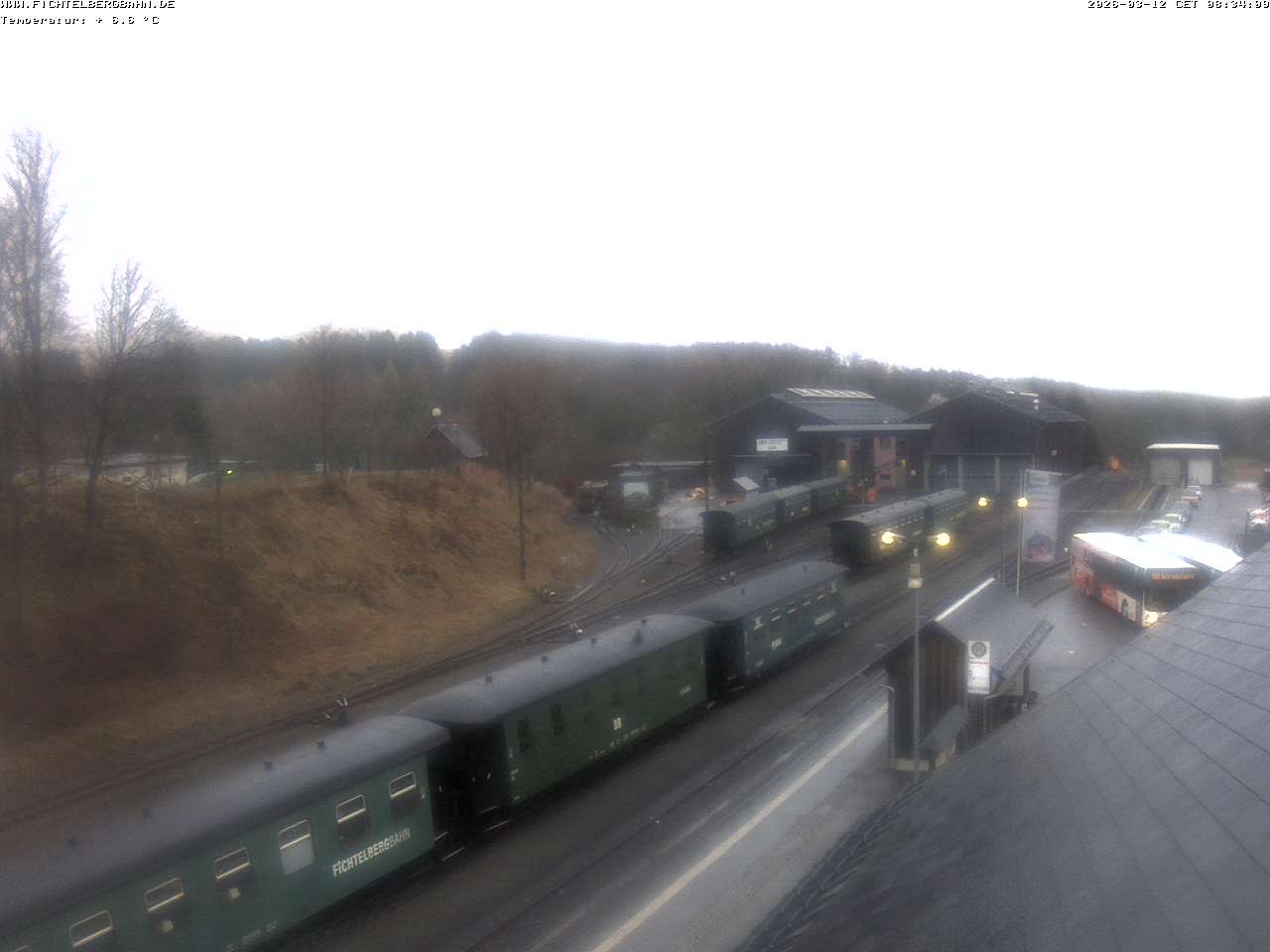 Archiv Foto Webcam Oberwiesenthal Bahnhof