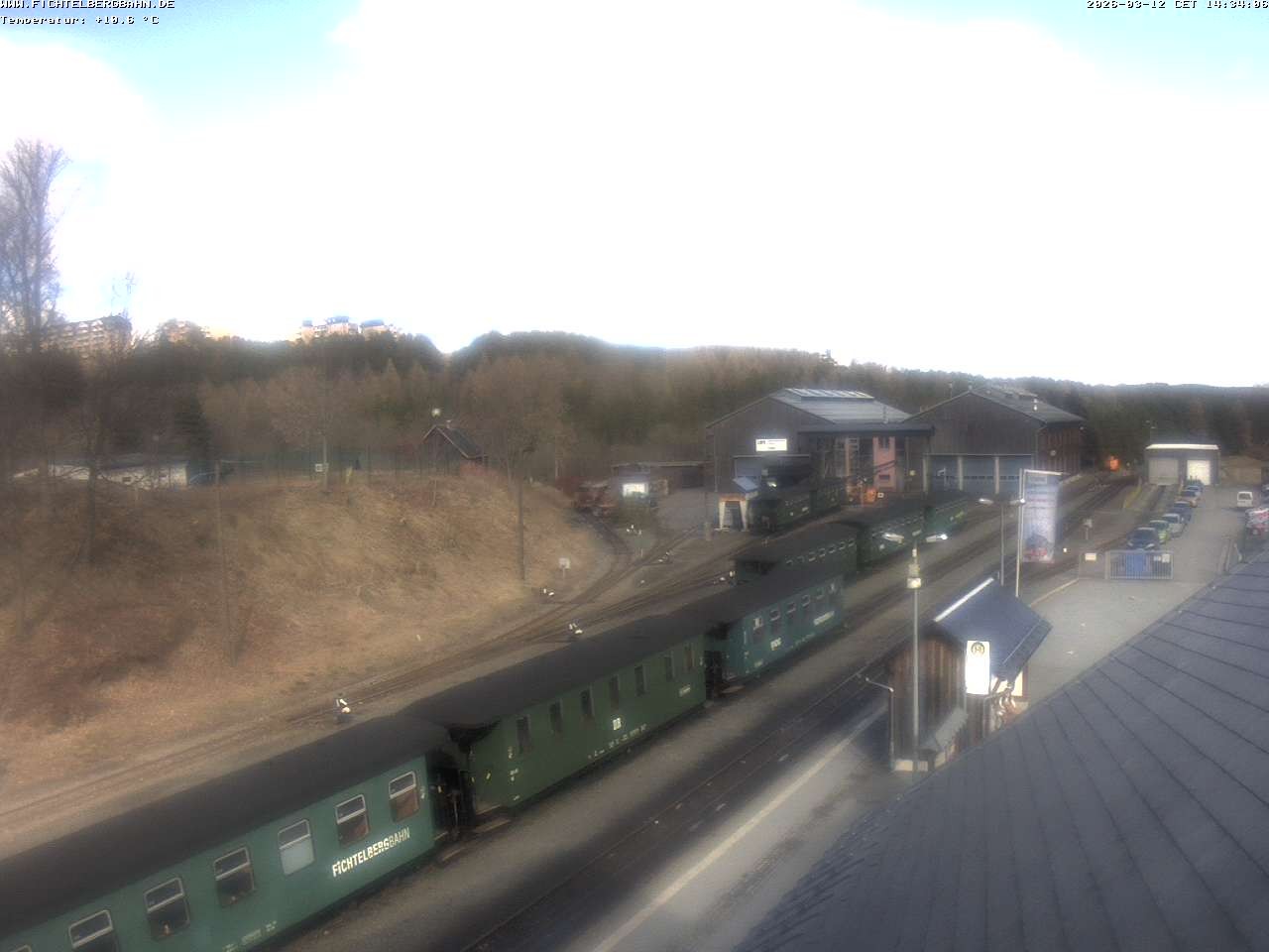 Archiv Foto Webcam Oberwiesenthal Bahnhof