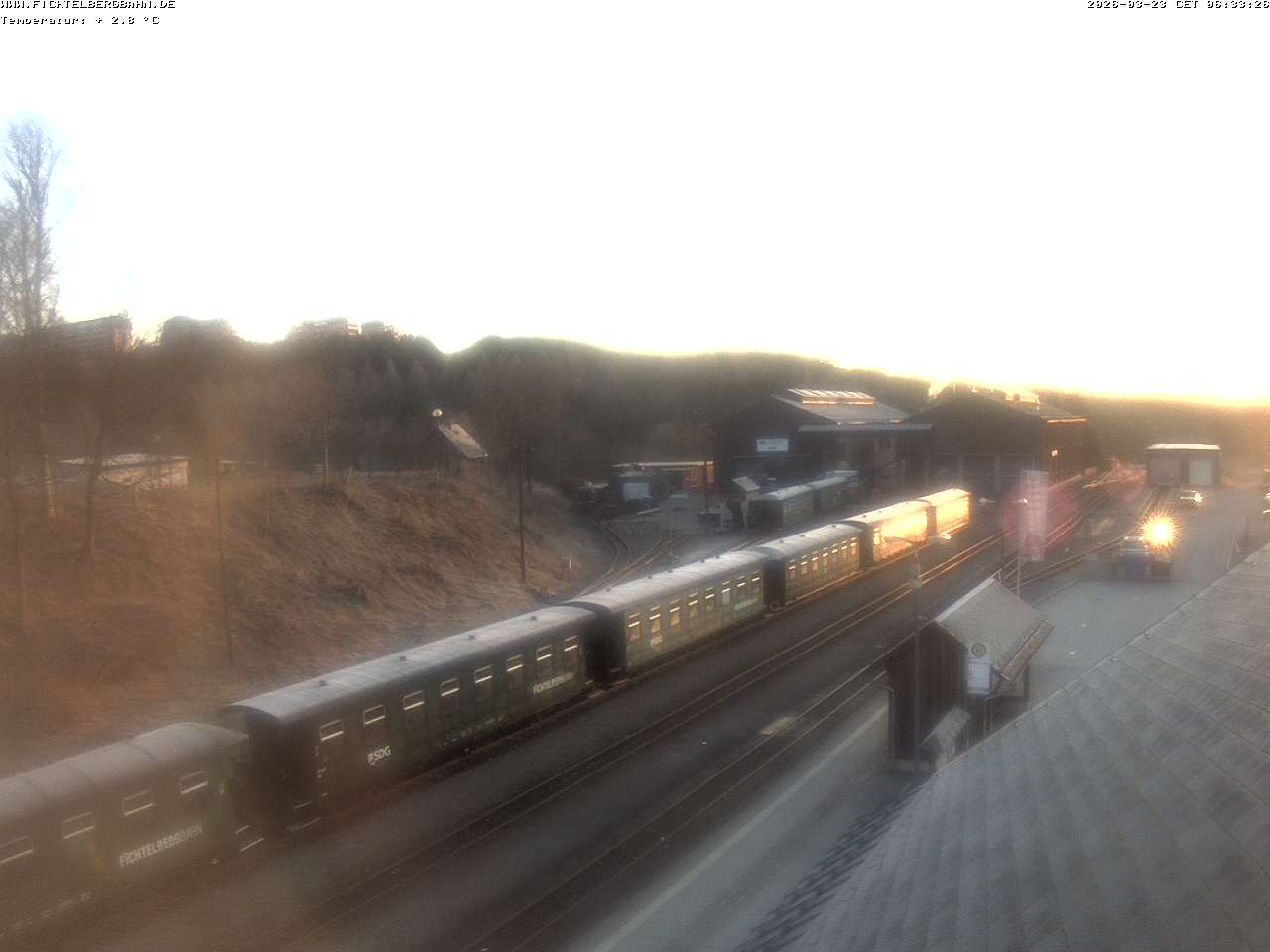 Archiv Foto Webcam Oberwiesenthal Bahnhof