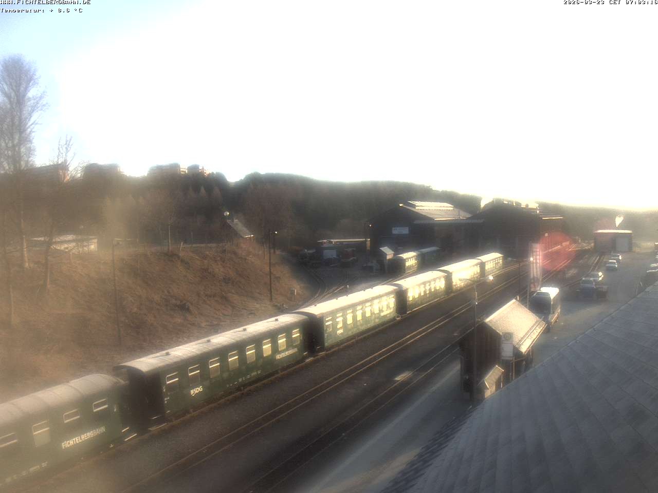 Archiv Foto Webcam Oberwiesenthal Bahnhof