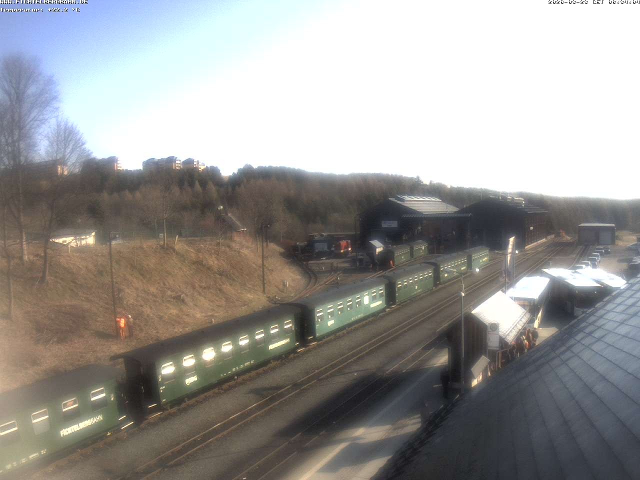 Archiv Foto Webcam Oberwiesenthal Bahnhof