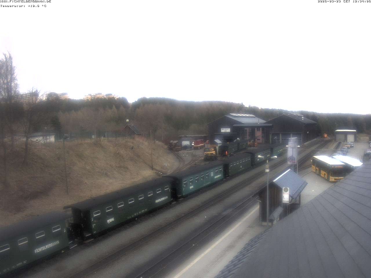 Archiv Foto Webcam Oberwiesenthal Bahnhof