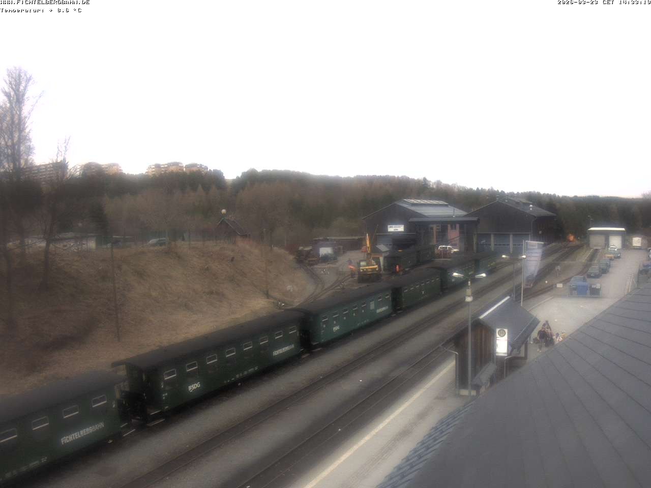 Archiv Foto Webcam Oberwiesenthal Bahnhof