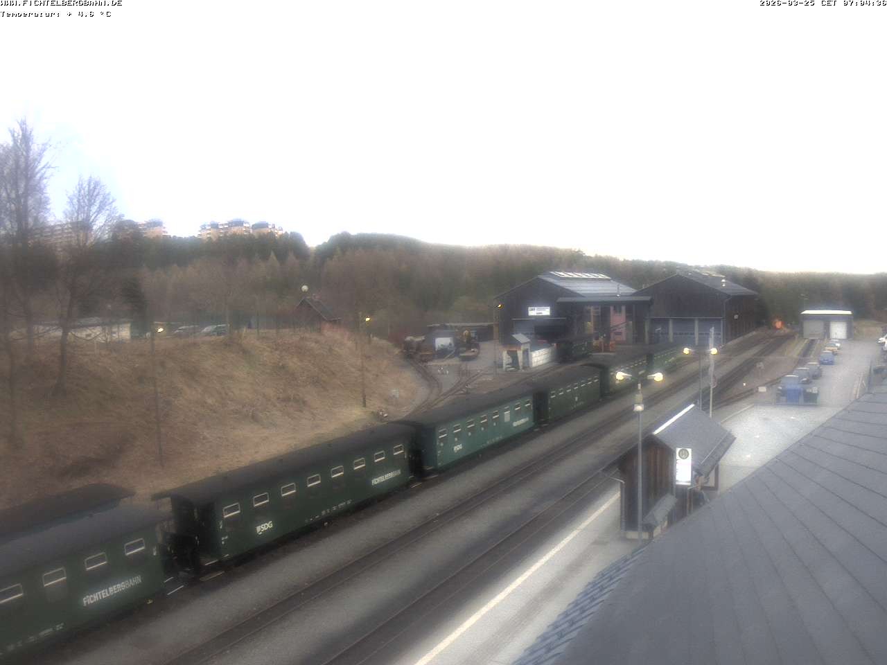 Archiv Foto Webcam Oberwiesenthal Bahnhof