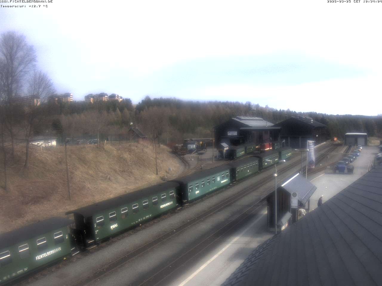 Archiv Foto Webcam Oberwiesenthal Bahnhof