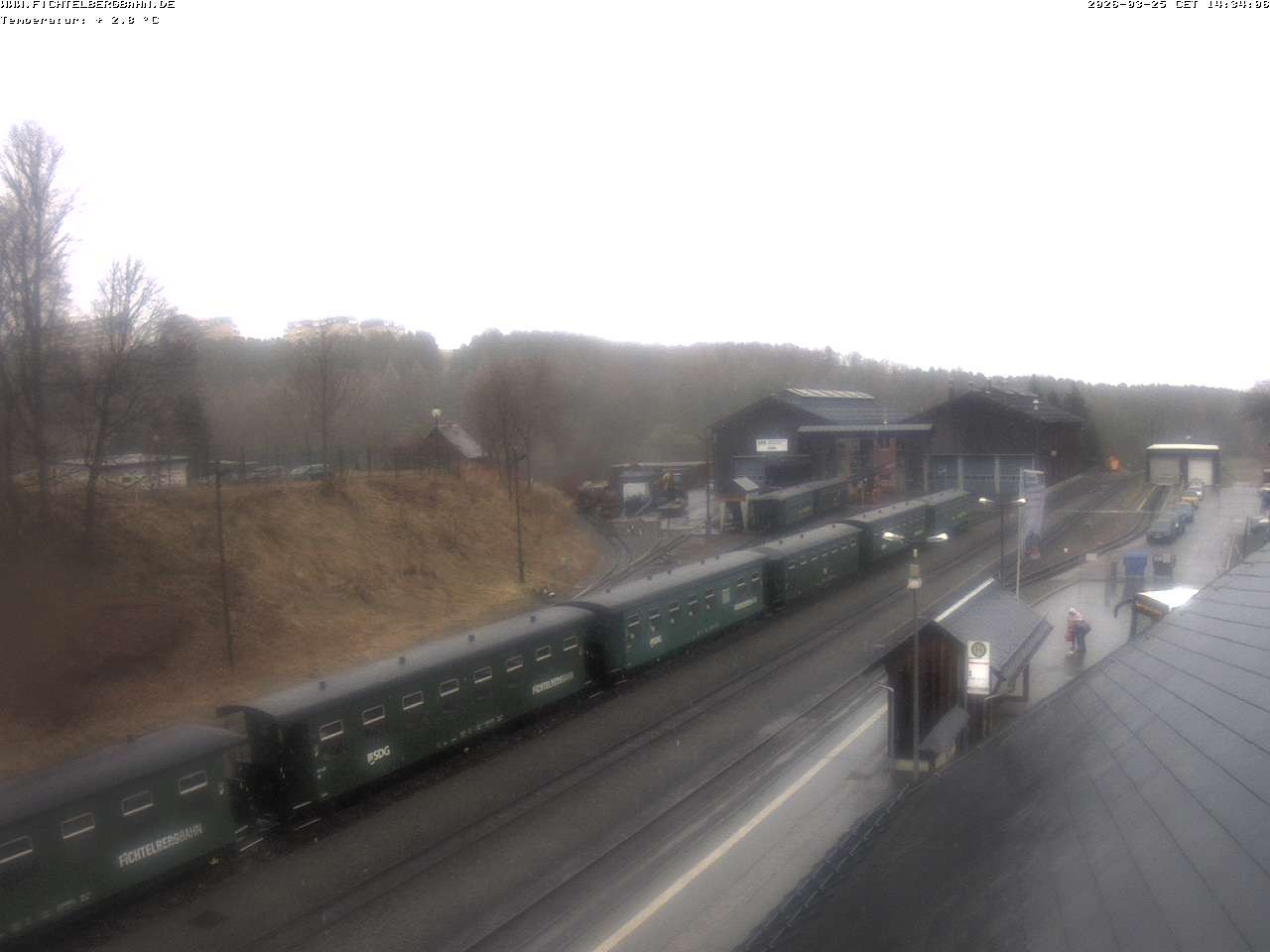 Archiv Foto Webcam Oberwiesenthal Bahnhof