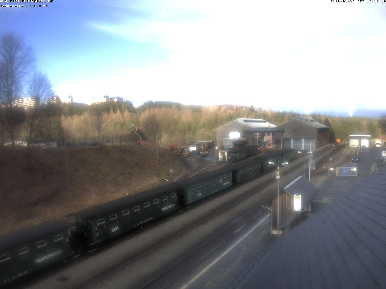 Archiv Foto Webcam Oberwiesenthal Bahnhof