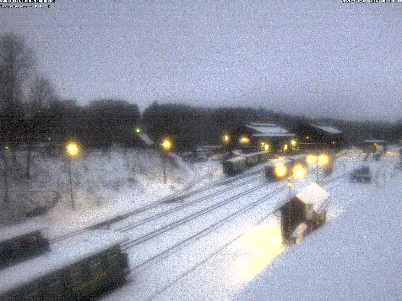 Archiv Foto Webcam Oberwiesenthal Bahnhof