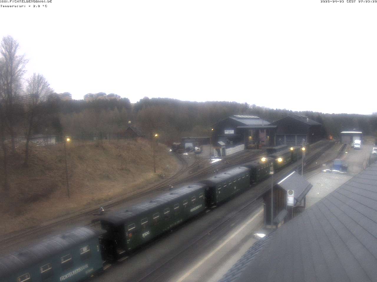 Archiv Foto Webcam Oberwiesenthal Bahnhof