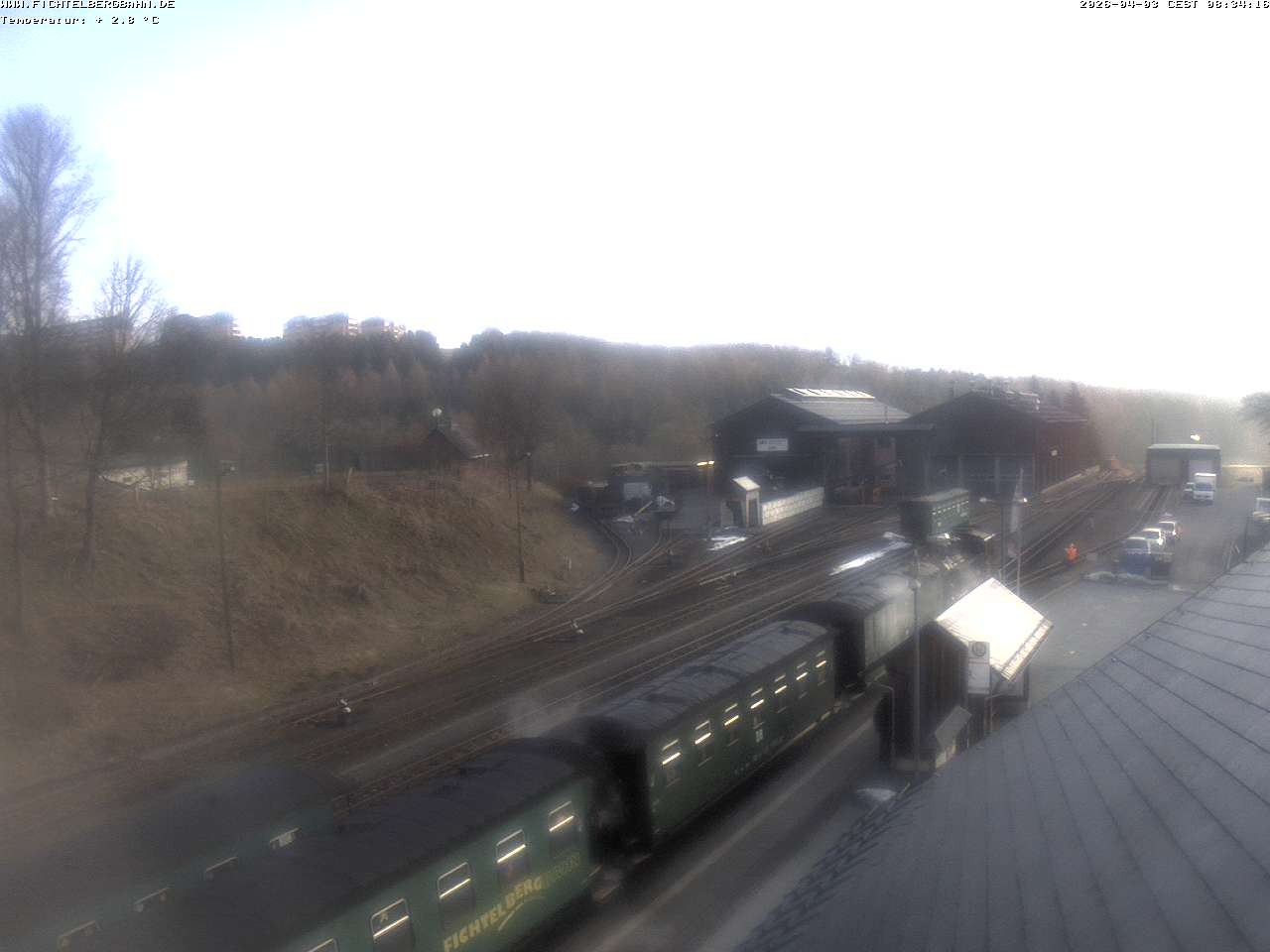 Archiv Foto Webcam Oberwiesenthal Bahnhof