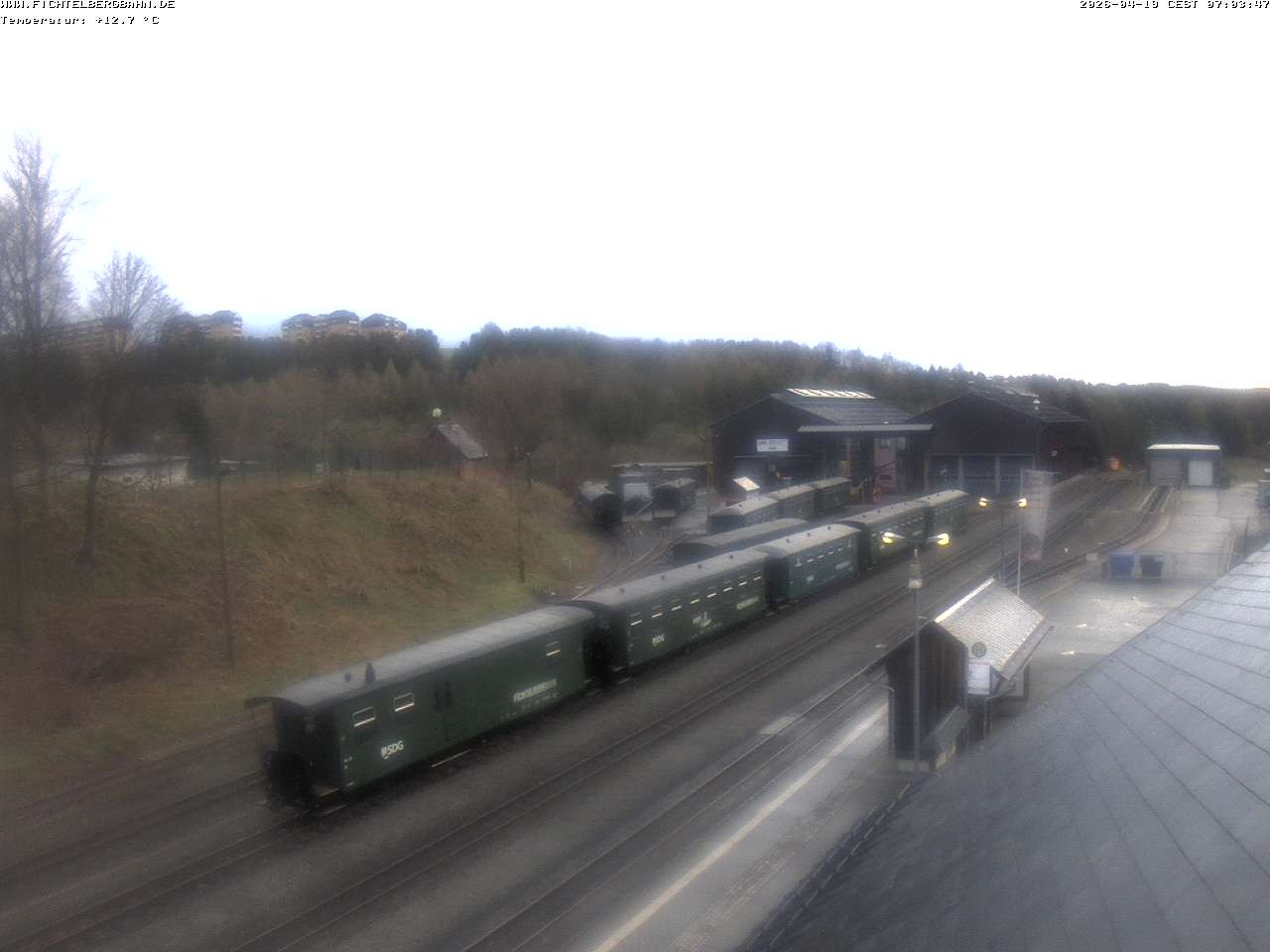 Archiv Foto Webcam Oberwiesenthal Bahnhof