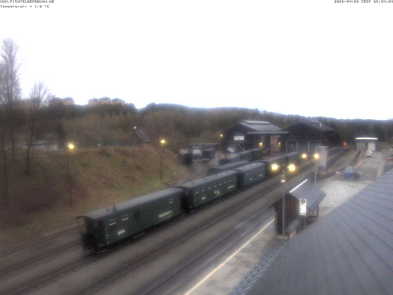 Archiv Foto Webcam Oberwiesenthal Bahnhof