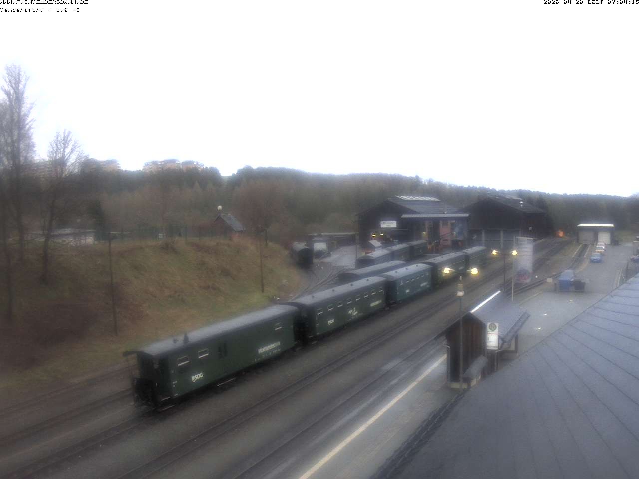 Archiv Foto Webcam Oberwiesenthal Bahnhof