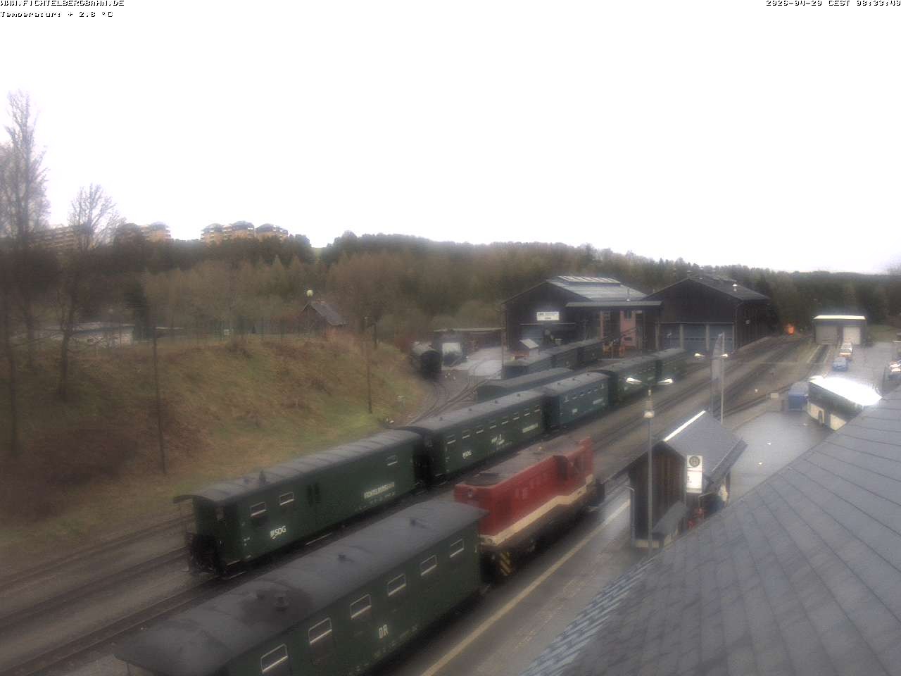 Archiv Foto Webcam Oberwiesenthal Bahnhof