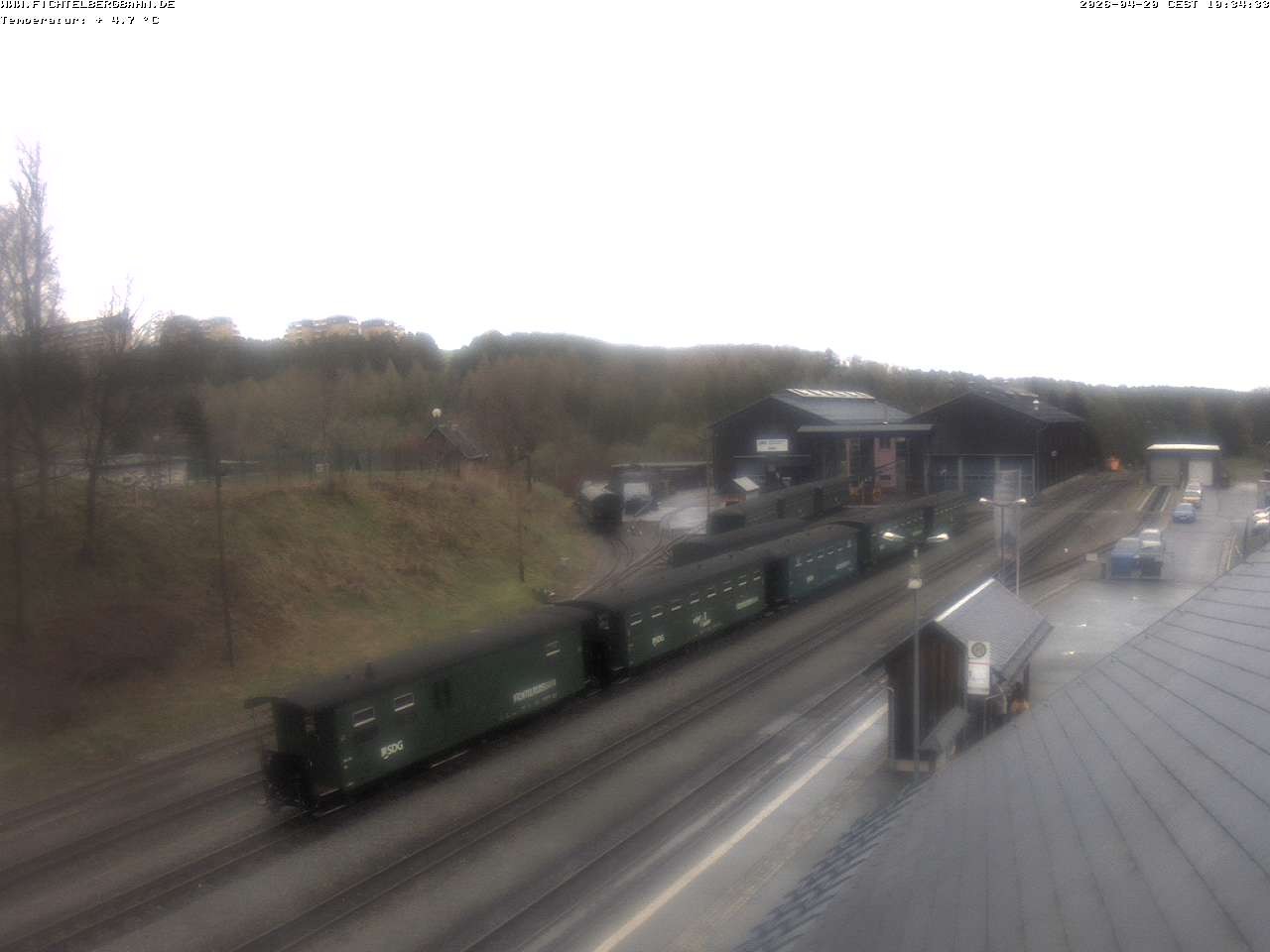 Archiv Foto Webcam Oberwiesenthal Bahnhof