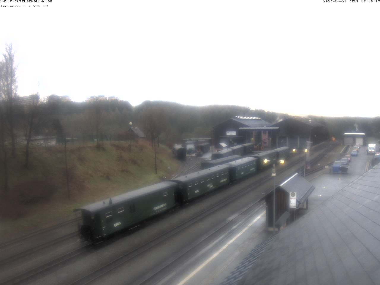 Archiv Foto Webcam Oberwiesenthal Bahnhof