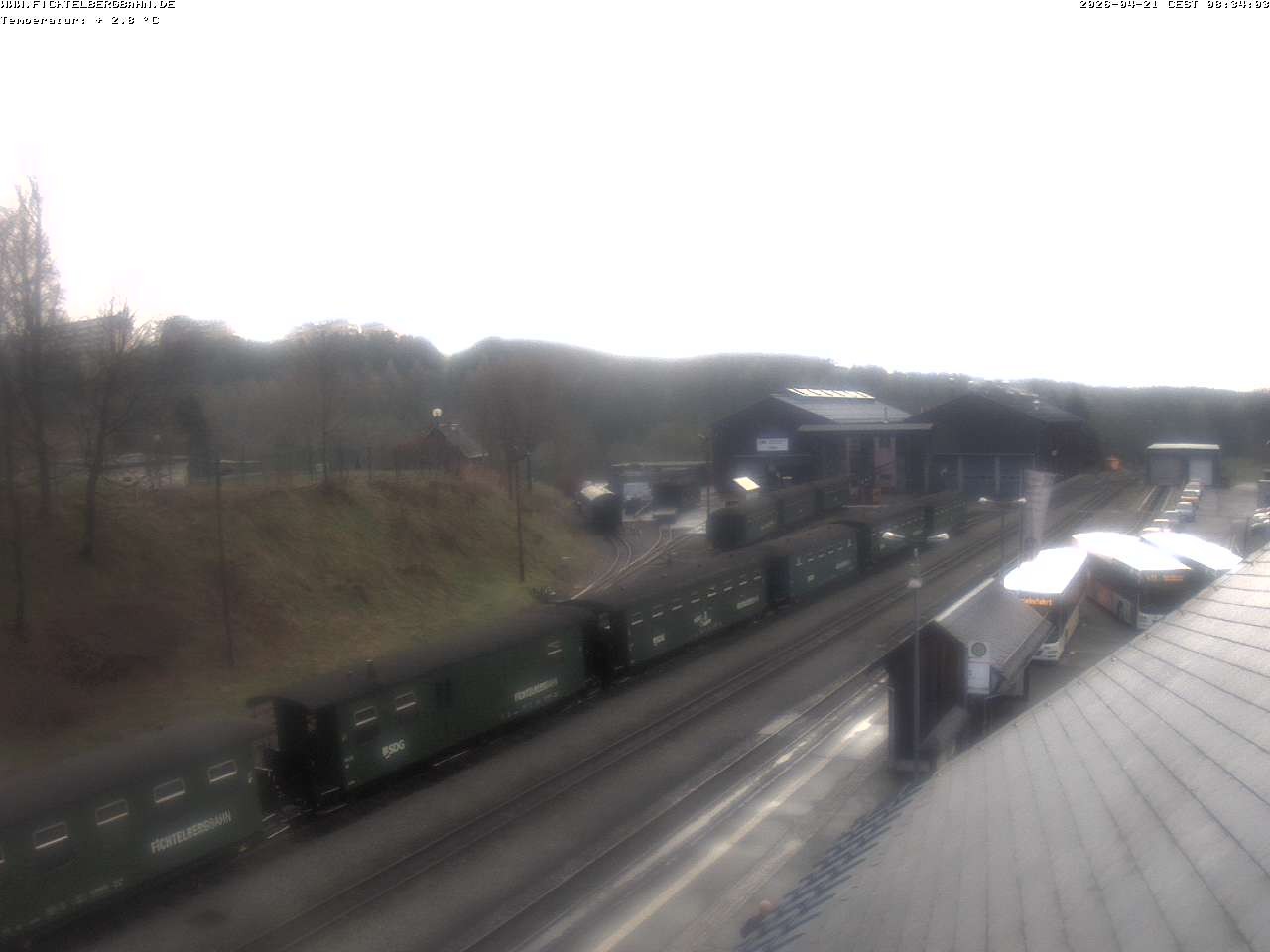 Archiv Foto Webcam Oberwiesenthal Bahnhof