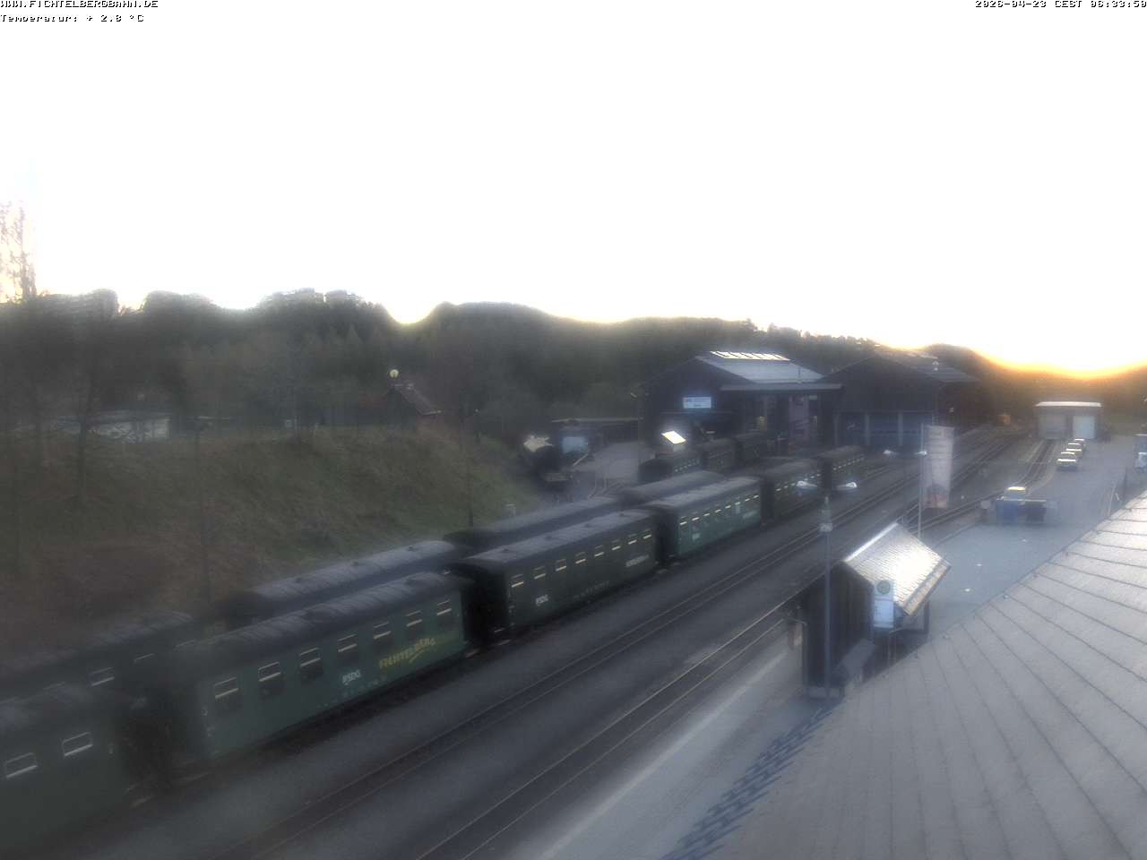 Archiv Foto Webcam Oberwiesenthal Bahnhof