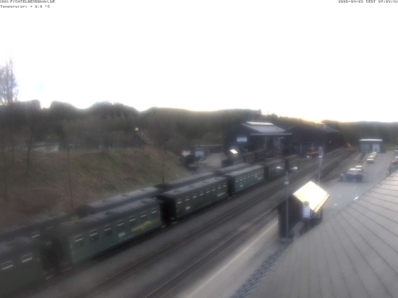 Archiv Foto Webcam Oberwiesenthal Bahnhof