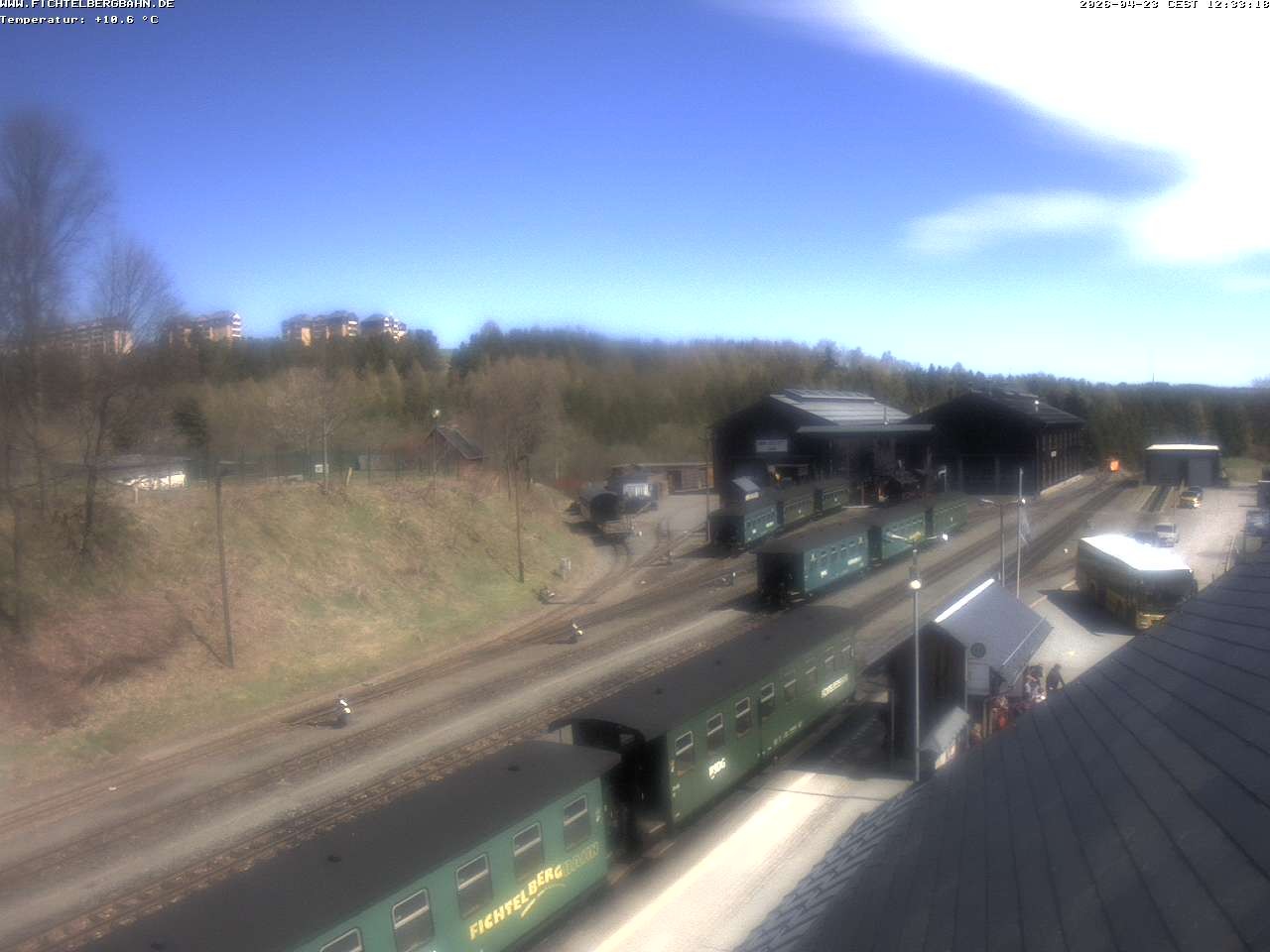 Archiv Foto Webcam Oberwiesenthal Bahnhof