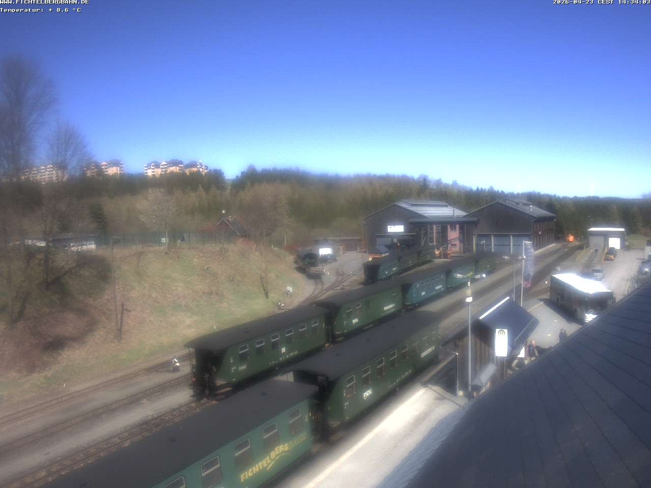 Archiv Foto Webcam Oberwiesenthal Bahnhof